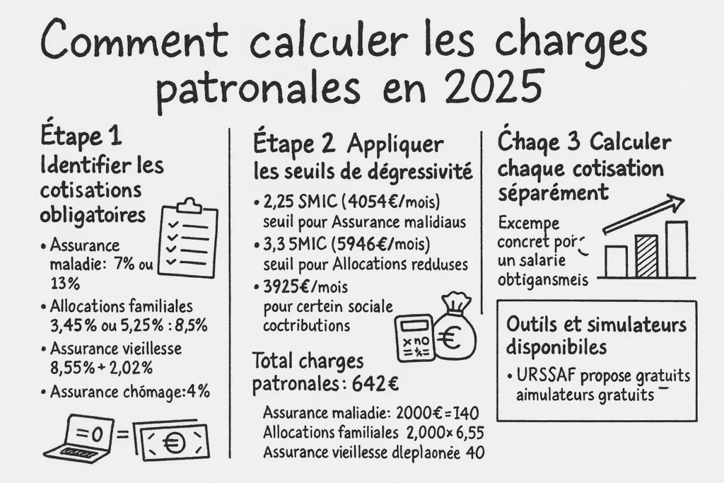 calcul charges patronales