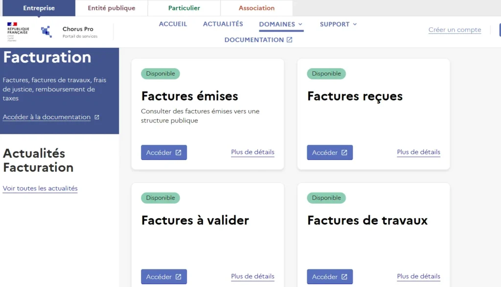 chorus pro facturation