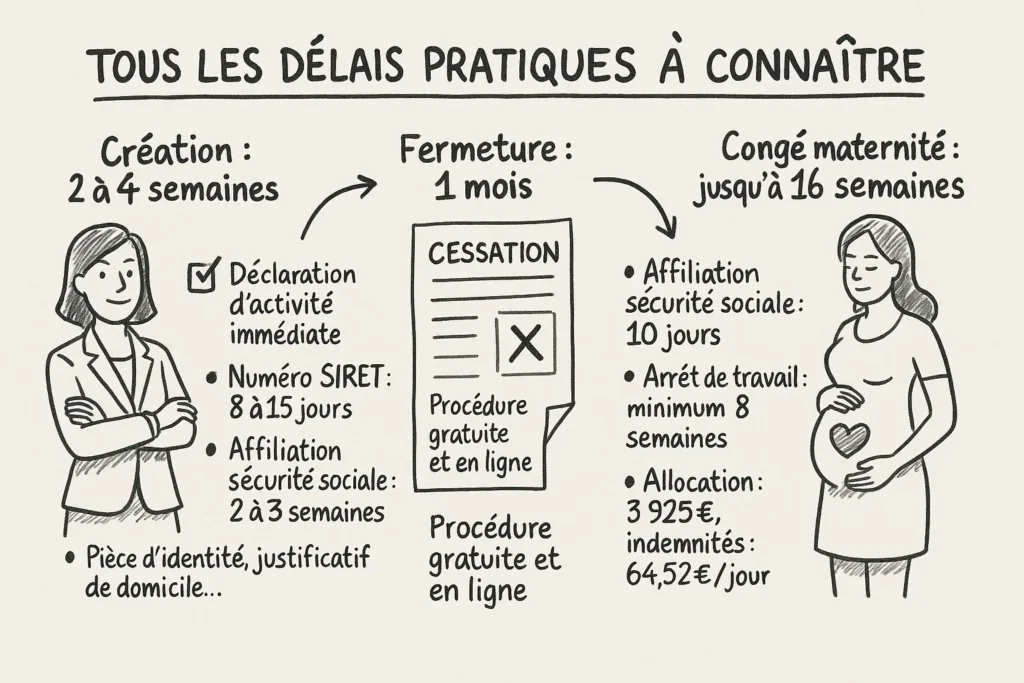 delais auto entreprise
