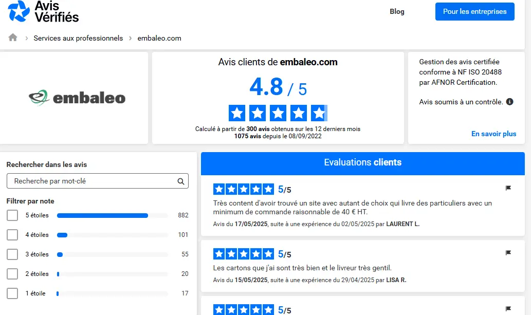 embaleo avis vérifiés