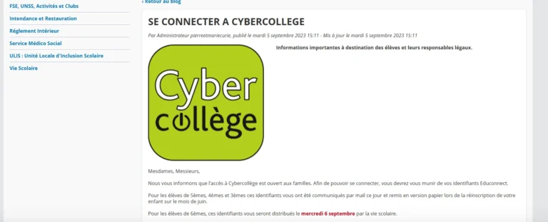 CyberCollège : Guide Complet de l’ENT des Collèges de la Loire