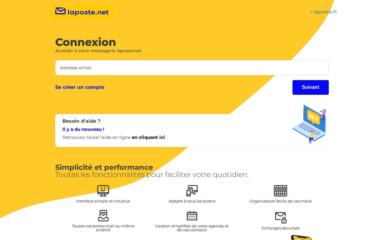 Découvrir les fonctionnalités de la messagerie LaPoste.net - laposte net mail