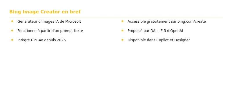 Infographie bing image creator