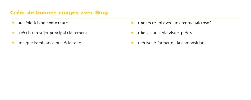 Infographie bing image creator