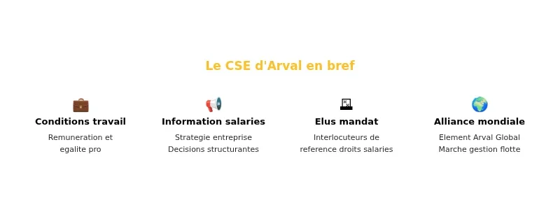 Infographie cse arval