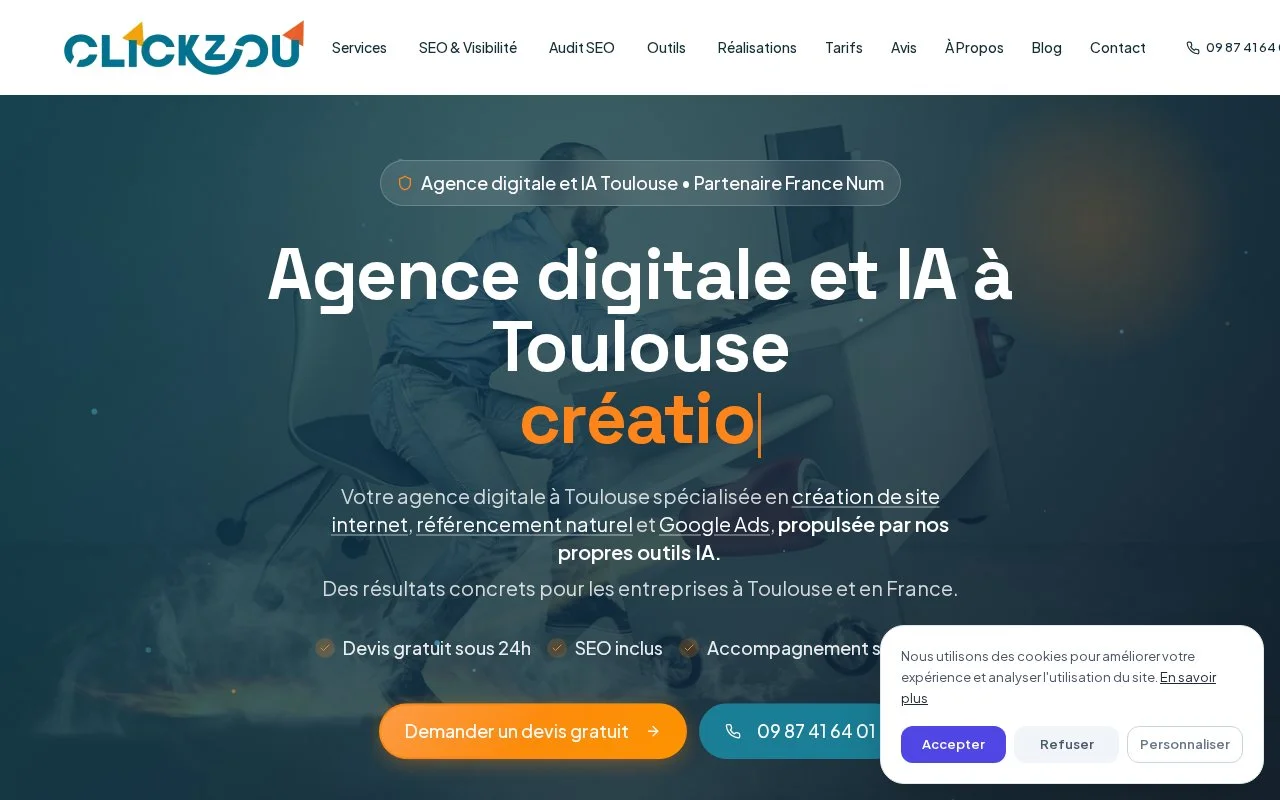 Quels sont les tarifs pratiqués par Clickzou à Albi ? - agence web albi clickzou